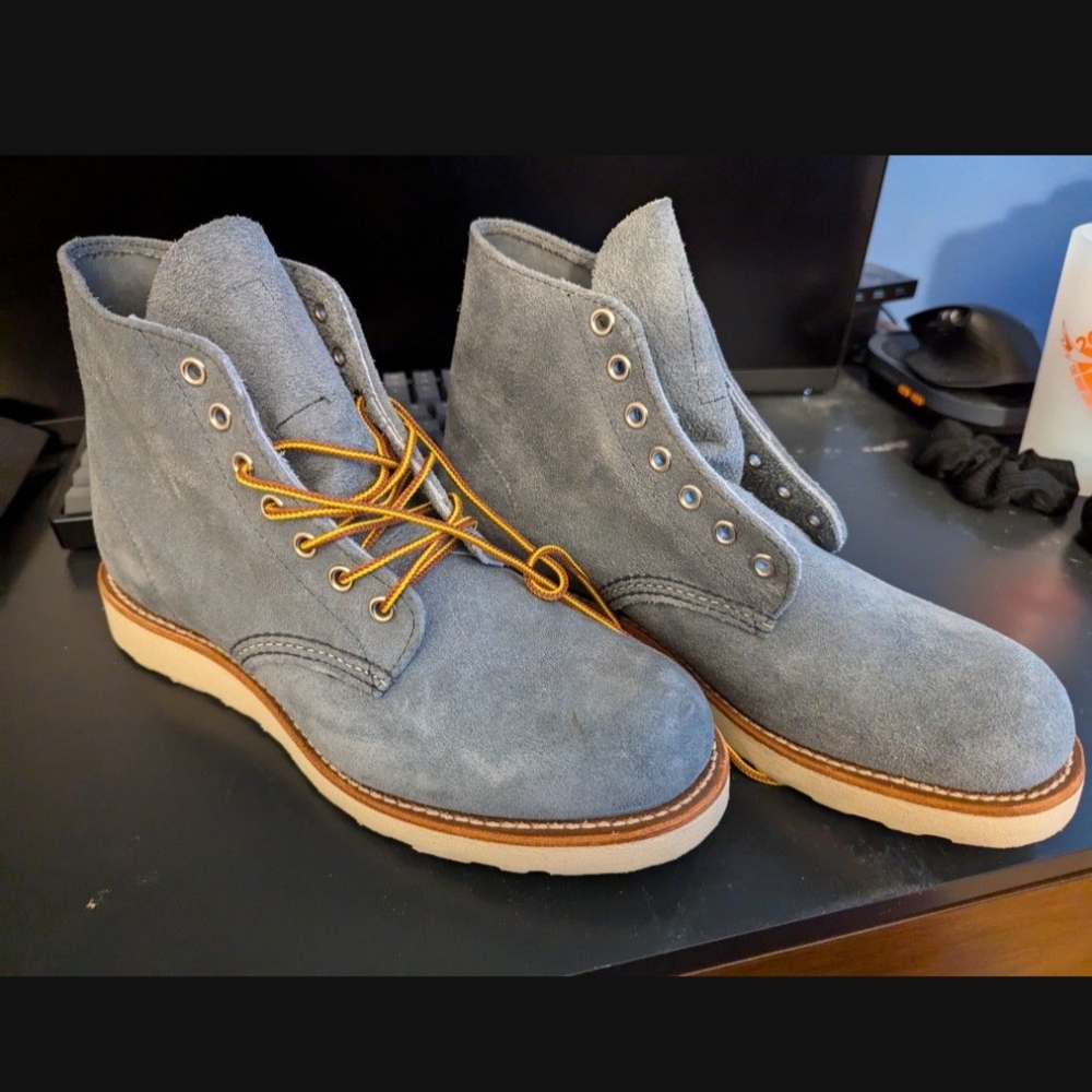 Red Wing Heritage Slate Blue Abilene Sude Boots NEW